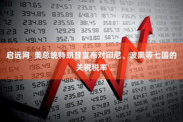 启远网  美总统特朗普宣布对印尼、波黑等七国的关税税率