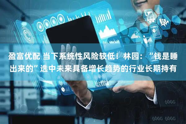 盈富优配 当下系统性风险较低！林园：“钱是睡出来的”选中未来具备增长趋势的行业长期持有